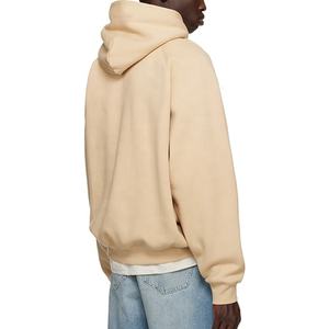 Liso gota hombro pesado boxy fit sudaderas con capucha gruesa de algodón polar 400gsm personalizado en blanco recortado sudaderas con capucha - Product Image 2