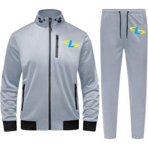 Chaqueta con cremallera y logotipo personalizado al por mayor, conjunto de chándal para hombre con paneles laterales | Chándal cortavientos de nailon en blanco para hombre - Product Image 1