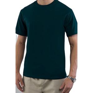 Camiseta de manga corta con cuello redondo 100% algodón de primera calidad personalizada para hombre con logotipo personalizado - Product Image 2