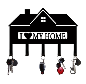 Single Piece Customized Design Hooks Rails Metal Cast Iron Key Hook Decorative Metal Wall Hooks Multifunctional Holder - Product Image 3