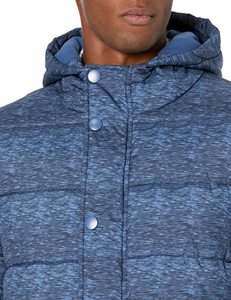 Blouson matelassé pour homme, col montant, imperméable, réversible, décontracté, mode urbaine, manches longues, vente en gros, OEM - Product Image 4