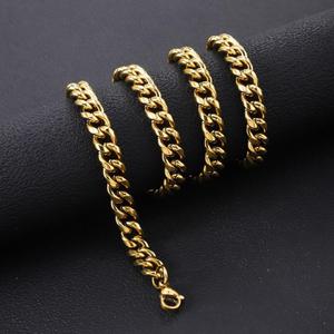 Cadena Cubana de Acero Inoxidable con Baño al Vacío, Moderna y Exclusiva, Collares Unisex para Regalo, Gran Venta - Product Image 3