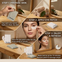 Patchs rafraîchissants pour les yeux au matcha OEM, caféine, cernes, masque hydratant pour les yeux, anti-poches, soin de la peau, fabrication sur mesure