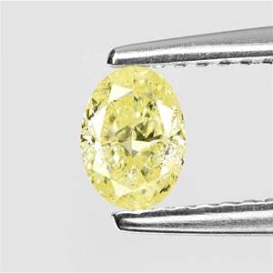 Diamante de laboratorio de color amarillo de forma ovalada de 1 quilate Diamante pulido certificado IGI para anillo de bodas directo del fabricante - Product Image 3