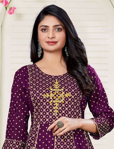 ชุดเดรสผ้าเรยอนฟอยล์พิมพ์ลายสำหรับใส่ทำงานทำมือดีไซน์ทันสมัย - Product Image 6