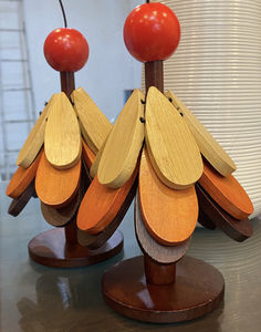 Adorno Navideño de Madera Hecho a Mano para Decoración de Mesa, Estilo Rústico, Hecho en Vietnam - Product Image 4