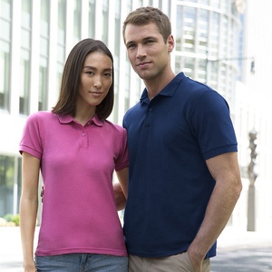 Venta al por mayor de fábrica 100% algodón 220 Gsm en blanco liso transpirable hombres Golf Polo camiseta para hombres - Product Image 4