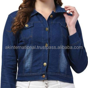 Veste en jean surdimensionnée d'hiver pour femmes broderie décoration Viscose impression personnalisée blazers chauffants veste universitaire en gros pour femmes - Product Image 4