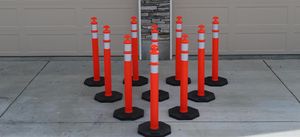 Pakistan nhà sản xuất cảnh báo bollard bài an toàn giao thông <span class=keywords><strong>delineator</strong></span> với phản xạ màu sắc có sẵn - Product Image 5