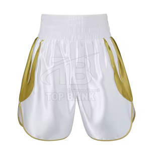 Pantalones cortos de lucha con estampado de logotipo 2025 para entrenamiento de MMA y boxeo Cintura elástica deportiva 100% Poliéster Cintura media Pantalones cortos estampados sólidos - Product Image 6