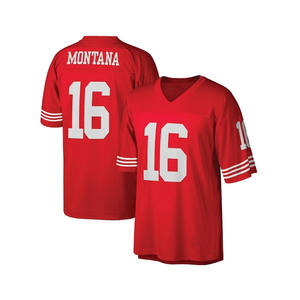 Camiseta de fútbol americano Montana personalizada al por mayor para jóvenes, juego de práctica de sarga para adultos, 100% poliéster, sublimación para adultos - Product Image 1