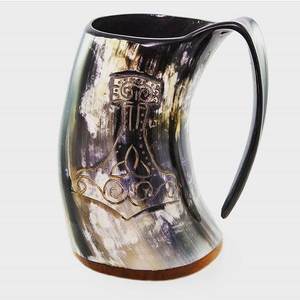 Taza de Cuerno Martillada Antigua, Precio Económico en India, Más Vendida, Alta Calidad, Ecológica, Reutilizable, Gran Capacidad, para Fiestas, Exportación de la India - Product Image 6