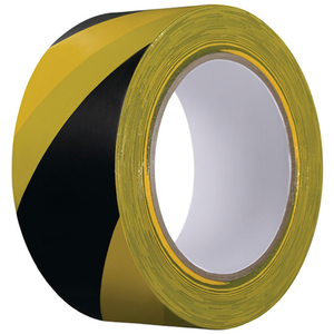 KIP 339 Extra Black/Yellow <b>PVC</b> Warning Tape 33m X 50mm 1 <b>Roll</b> - Product Image 3