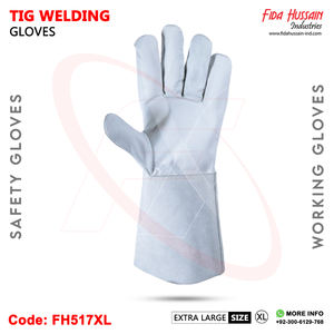 Vente en gros de gants de sécurité en cuir nappa personnalisés pour le soudage à l'argon et au TIG Guantes de Seguridad pour hommes du Pakistan - Product Image 3