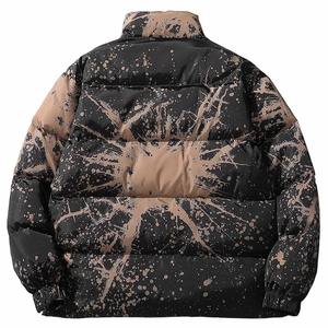 Chaqueta de Invierno para Hombre, de Lona, con Cuello Alto, Logotipo Frontal, Corte Regular, Diseño Moderno - Product Image 2