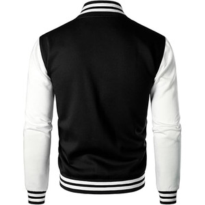 แจ็คเก็ต Varsity TBF-132สแนปปิดดีไซน์ทูโทนมีโครงแต่งขอบกระเป๋าด้านข้างสำหรับทุกเพศ - Product Image 3