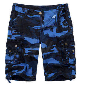 กางเกงขาสั้นคาร์โก้สำหรับผู้ชายผ้าฝ้าย100% ระบายอากาศได้ดีมาใหม่สำหรับกลางแจ้ง - Product Image 1