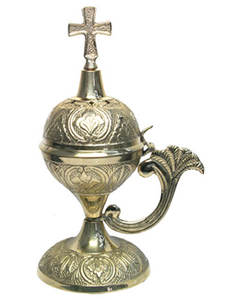 Brûleur d'encens en acier inoxydable de couleur or, design artisanal, taille et forme personnalisées, avec bouton design à bas prix - Product Image 4