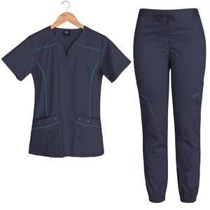 Uniformes médicaux de gommage pour femmes haut uniforme d'infirmière pour le service OEM d'hôpital - Product Image 3