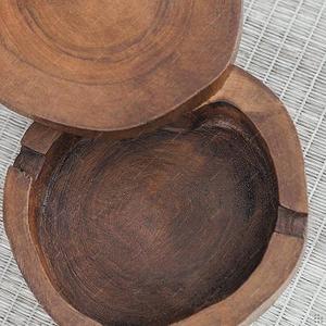 Cenicero de madera de nogal Real, 3 piezas, Cenicero para fumar cigarrillos al aire libre con tapa a prueba de olores F s i - Product Image 5