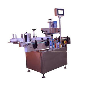 Excelente rendimiento, alta productividad, 90BPM, velocidad máxima, redonda, automática, máquina etiquetadora de etiquetas adhesivas de dos lados, fabricada en India - Product Image 1