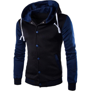 แจ็กเก็ตทีมโรงเรียนของผู้ชายสำหรับฤดูหนาวปกคอวีลายการ์ตูนวินเทจดีไซน์กันลม - Product Image 5