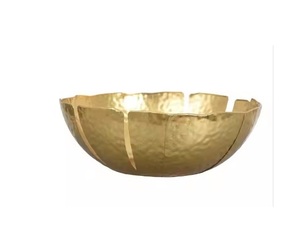 Nouveau bol de service de fruits en aluminium doré pour la décoration Dates bols de fruits secs au chocolat pour améliorer la salle à manger - Product Image 1