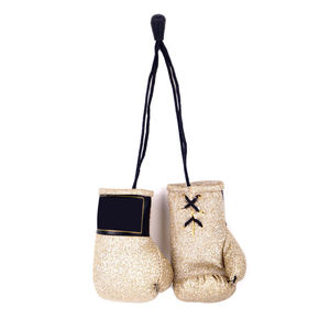 Porte-clés en cuir PU, Mini gant de boxe, porte-clés/Mini boule de couleur personnalisée, impression de Logo personnalisée - Product Image 2