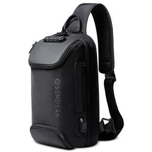 Waterproof Anti-Theft Tactical Crossbody <b>Backpack</b> with Lock and USB Port - Product Image 1