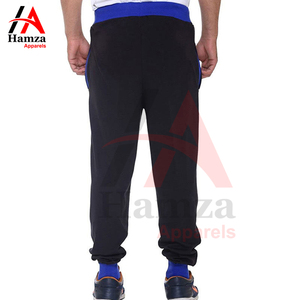 กางเกงเอวสูงของผู้ชายสีดำมีสไตล์180ผ้าคอตตอนผสม GSM มีกระเป๋าด้านข้างแบบปิดมีเชือกรูดสำหรับสวมใส่สบาย - Product Image 2