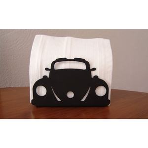 Porte-serviettes en métal de conception de voiture noire durable et élégante et boîtes à mouchoirs pour la décoration de la maison ou du bureau - Product Image 1