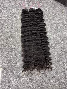 ผมต่อแบบชาวเวียดนามผมหยิกสีดำเป็นลอนลึกทรงหลวมสำหรับผู้หญิง - Product Image 3