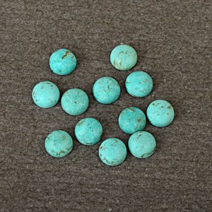 Vente en gros de cabochons en vrac pierre précieuse calibrée pour la fabrication de bijoux pierre précieuse turquoise Arizona naturelle forme ronde taille personnalisée - Product Image 4