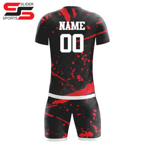 Uniforme de football à manches courtes conçu sur mesure pour adultes avec technique d'impression au tarif de gros bon marché - Product Image 6