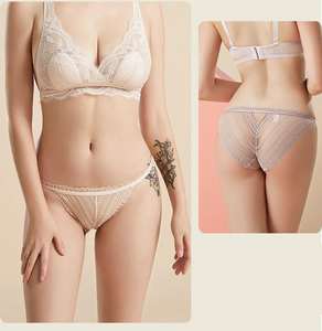 Ensemble de culottes en soie, bikini érotique, dames mûres, sous-vêtements en soie de mûrier pure, culottes sexy sans couture, sous-vêtements en soie glacée pour femmes - Product Image 4