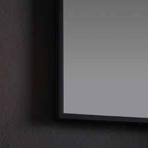 Reversible Polished Edge <b>Wall</b> Mirror 50X70 with Matte Black <b>Border</b> Dual-Sided Mirrored Surface - Product Image 5