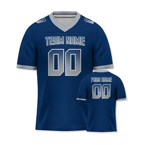 Maillot de football américain à demi-manches personnalisable Nouveau design en polyester avec impression de logo personnalisé maillot de football maillot de football - Product Image 2