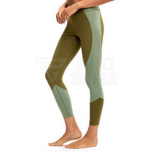 2024 Leggings d'entraînement sans couture avec logo personnalisé meilleure vente vêtements actifs de taille moyenne pour la pratique du yoga pour femmes fermeture élastique solide - Product Image 5