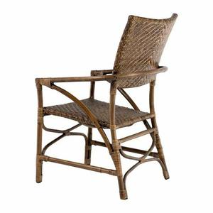 High quality natural <b>rattan</b> woven arm <b>chair</b> indoor patio <b>chair</b> home <b>garden</b> dining <b>chair</b> - Product Image 3