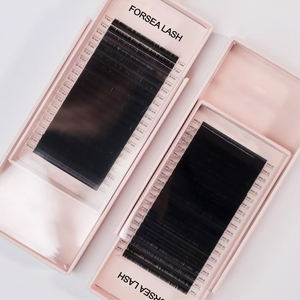 हस्तनिर्मित व्यक्तिगत क्लासिक लैश ट्रे मैट डार्क वॉल्यूम रेशम नरम कश्मीरी लैश ट्रे निजी लेबल पलक विस्तार थोक - Product Image 2