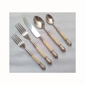 กระจกช้อนส้อมเงินโปแลนด์คุณภาพสูงสแตนเลสงานแต่งงานโลหะ Flatware ชุดสําหรับร้านอาหารและโรงแรม - Product Image 4