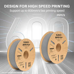 Filamento para Impresora 3D Elegoo Rapid PLA Plus, 10 kg, Gris, Variedad de TPE, PCL, HIPS, PETG, TPU, ABS, PA, PP, PPS, PEEK, Nylon, POM Extruido - Product Image 3