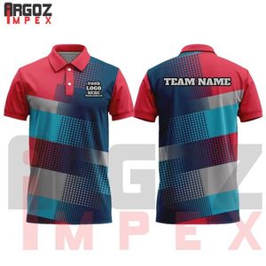 เสื้อโปโล100% โพลีเอสเตอร์สำหรับทั้งชายและหญิงผ้าถักยืดระบายอากาศได้ดีมีความชื้นและพิมพ์ลาย - Product Image 1