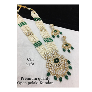 Magnifique collier Kundan Mosenite avec boucles d'oreilles Bijou parfait pour les mariages, réceptions et célébrations spéciales - Product Image 2