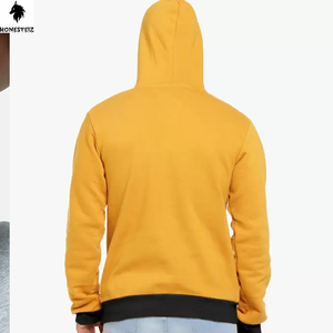 เสื้อมีฮู้ดแบบสวมศีรษะสำหรับผู้ชายขนาด00-500 GSM เสื้อแบบเปิดไหล่ตกแบบเรียบมีน้ำหนักมาก - Product Image 5