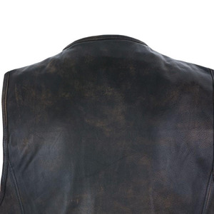 Chaleco de cuero Reversible de moda de talla grande 2024, tela de invierno elástica ligera, impresión personalizada, ropa exterior de estilo informal - Product Image 4