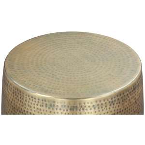 Taburete lateral de Metal más barato de lujo, taburete de acento redondo hecho a mano de diseño único, consola con incrustaciones de hueso para muebles de sala de estar y dormitorio - Product Image 3