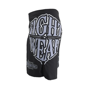 Ropa de Boxeo MMA Negra con Diseño Geométrico, Estampado de Letras y Tigre, para Muay Thai, Kickboxing, Shorts de Muay Thai, Sanda, MMA - Product Image 2