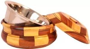 กล่องไม้ทรงกลมสำหรับใส่อาหารและขนม ใช้ในครัว โต๊ะอาหาร และเป็นของขวัญ - Product Image 3