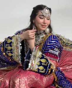 Vestidos Afganos Kuchi de Alta Calidad 100%, Precio al por Mayor, Estilo Indio Banjara, Apliques, Volantes, Danza del Vientre, Fiesta Afgana - Product Image 2